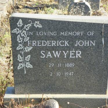 SAWYER Frederick John 1889-1947