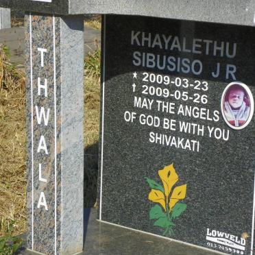 THWALA Khayalethu Sibusiso J.R. 2009-2009