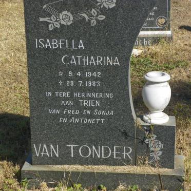 TONDER Isabella Catharina, van 1942-1983
