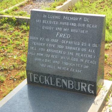 TECKLENBURG Fred 1902-1967