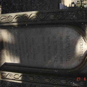 THOMAS Mary Jane  -1895