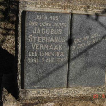 VERMAAK Jacobus Stephanus 1866-1943