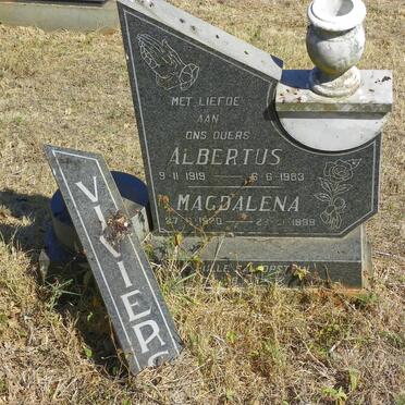 VIVIERS Albertus 1919-1983 &amp; Magdalena 1920-1999
