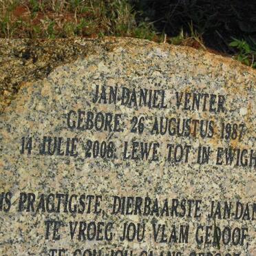 VENTER Jan Daniel 1987-2008