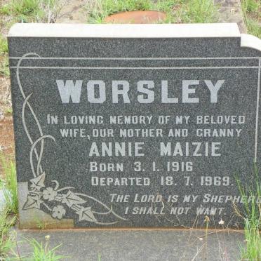 WORSLEY Annie Maizie 1916-1969