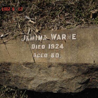 WARNE Jemima  -1924