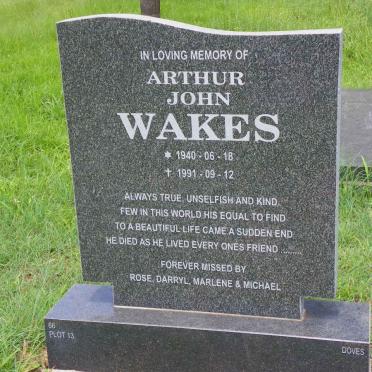 WAKES Arthur John 1940-1991