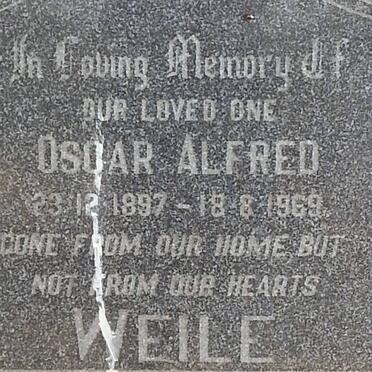 WEILE Oscar Alfred 1897-1969