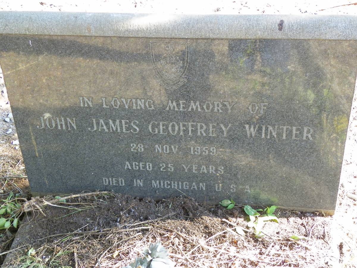 WINTER John James Geoffrey -1959