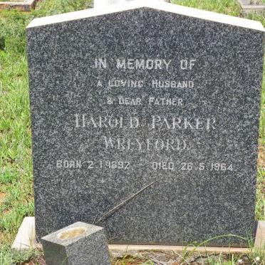 WREYFORD Harold Parker 1892-1964