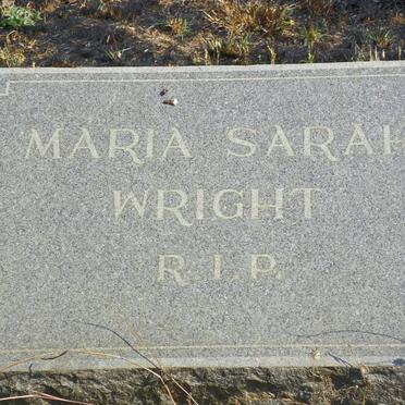 WRIGHT Maria Sarah