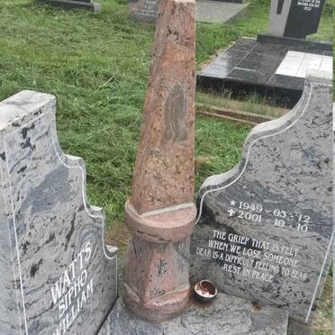 WATTS Sipho William 1949-2001