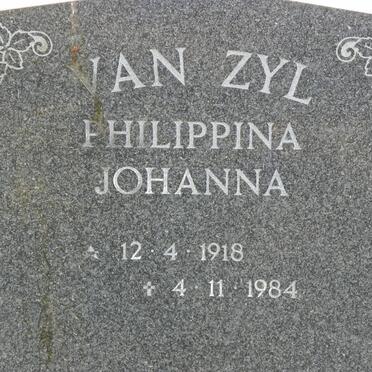 ZYL Philippina Johanna, van 1918-1984