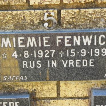 FENWICK Miemie 1927-1992