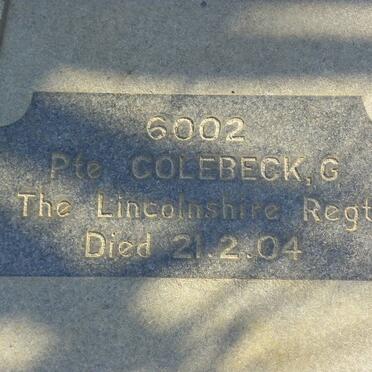COLEBECK G. -1904