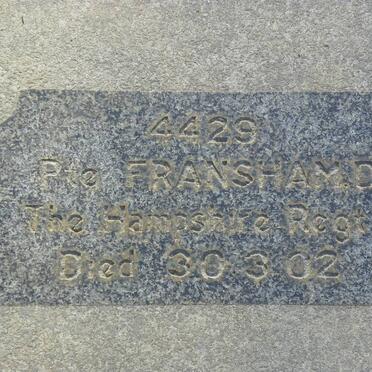 FRANSHAM D. -1902