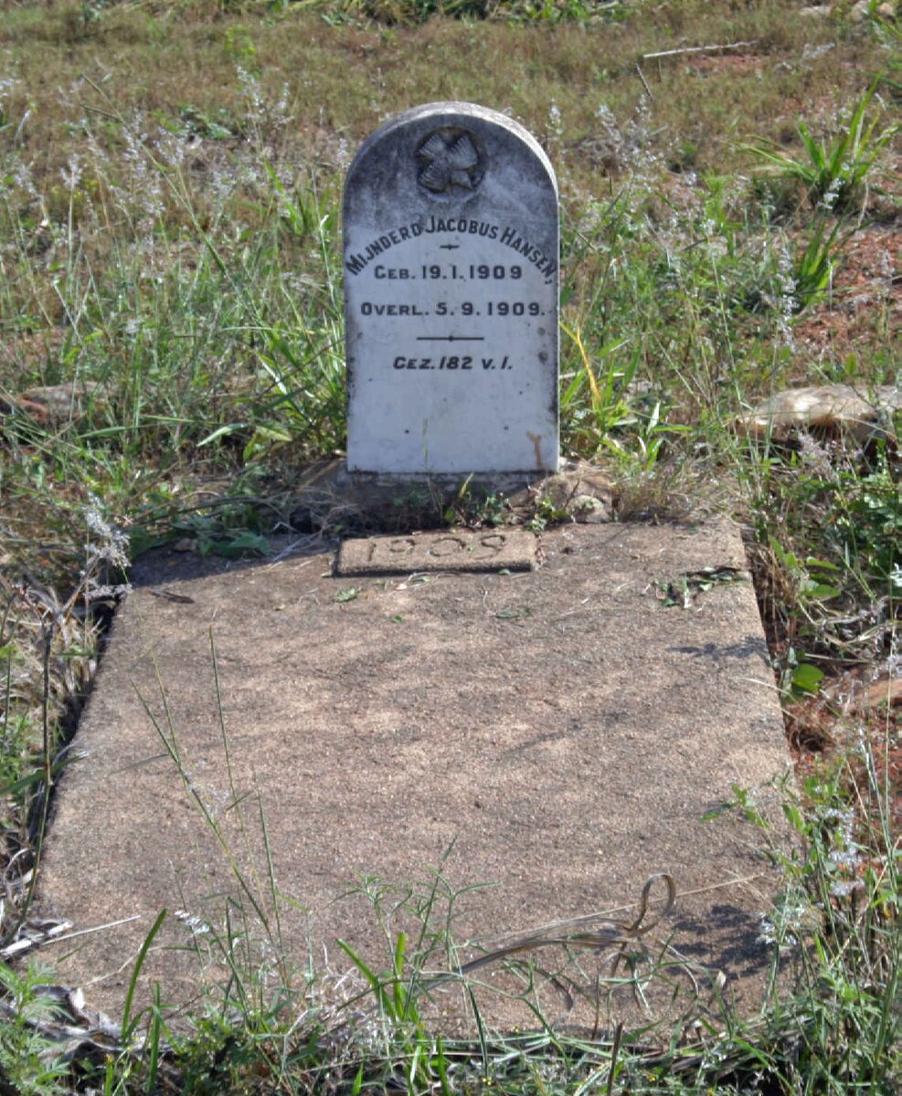 HANSEN Mijnderd Jacobus 1909-1909