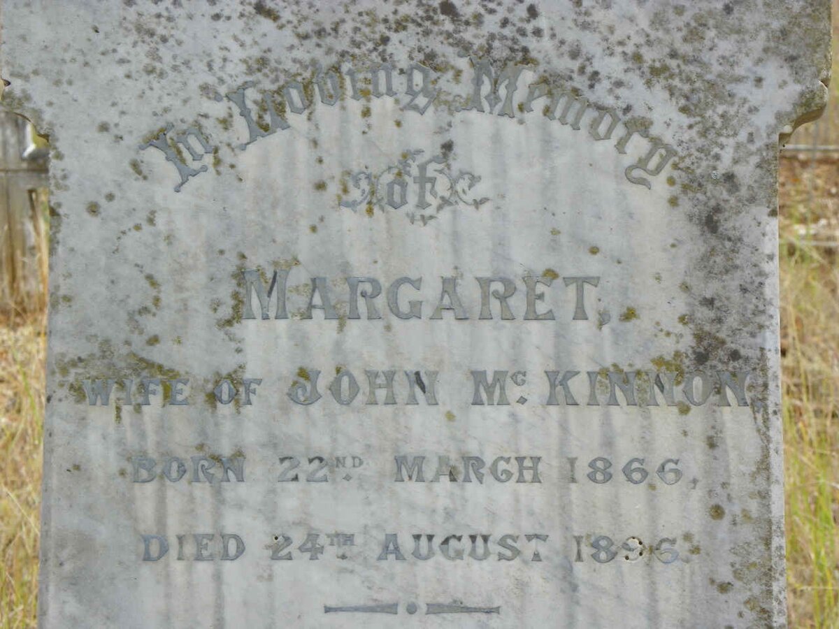 McKINNON Margaret 1866-1896