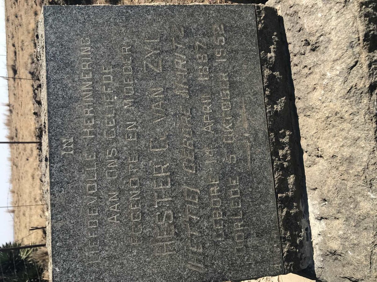 ZYL Hester G., van nee MARITZ 1887-1952