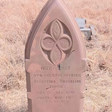 FOURIE Albertina Magdalena 1895-1918