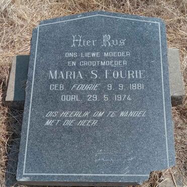 FOURIE Maria S. nee FOURIE 1881-1974