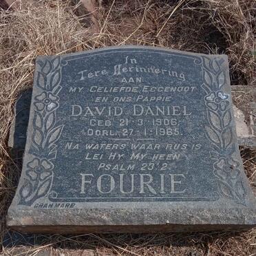 FOURIE David Daniel 1906-1965