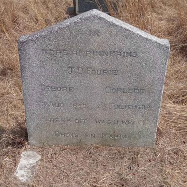 FOURIE J.D. 1850-1939