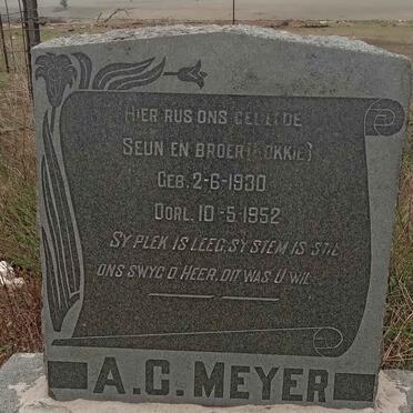 MEYER Antonie Christoffel 1930-1952