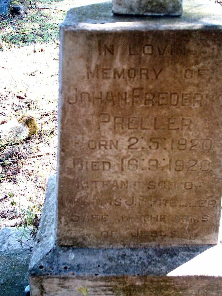 PRELLER Johan Frederik 1920-1920