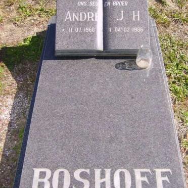 BOSHOFF Andre J.H. 1960-1986