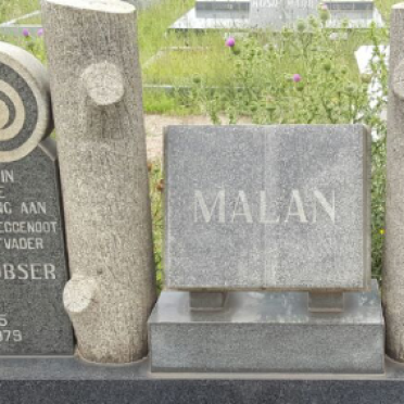 MALAN Andries Loubser 1915-1979 &amp; Alida H.M. 1921-2000