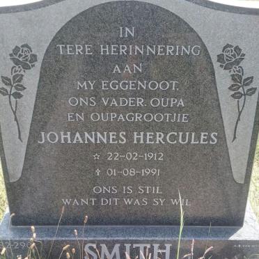 SMITH Johannes Hercules 1912-1991
