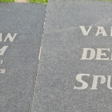 SPUY Johan Adam, van der 1911-1979 &amp; Hendrina Sophia 1914-2006