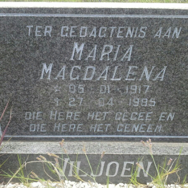 VILJOEN Maria Magdalena 1917-1985