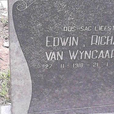 WYNGAARDT Edwin Richard, van 1918-1983