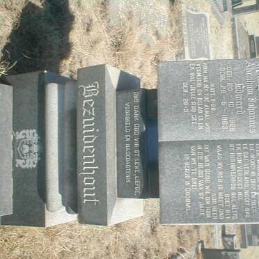 BEZUIDENHOUT  Abraham Johannes Edward 1928-1963