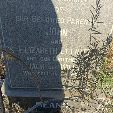 DEANS John -1938 & Elizabeth ELLIOTT -1950 :: DEANS Jack -1916 :: DEANS William -1916 