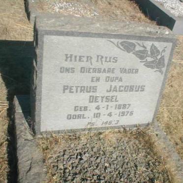 DEYSEL Petrus Jacobus 1887-1975