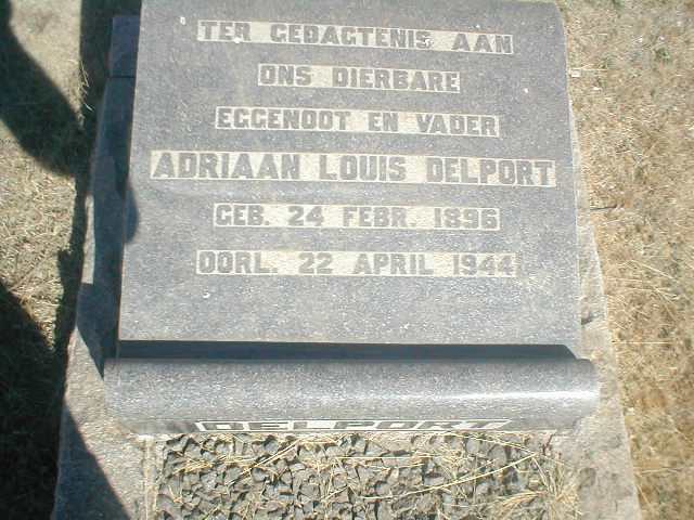 DELPORT Adriaan Louis 1896-1944
