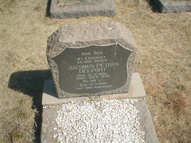 DELPORT Jacobus Petrus 1894-1959