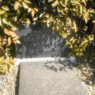 GROBLER Gert Frederik 1946-1976