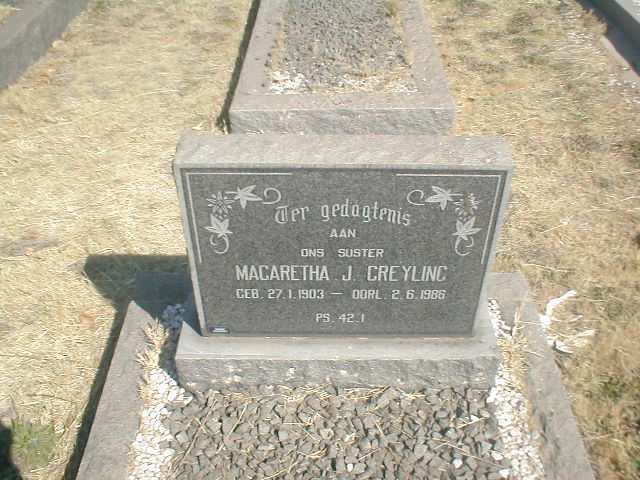 GREYLING Magaretha J. 1903-1986