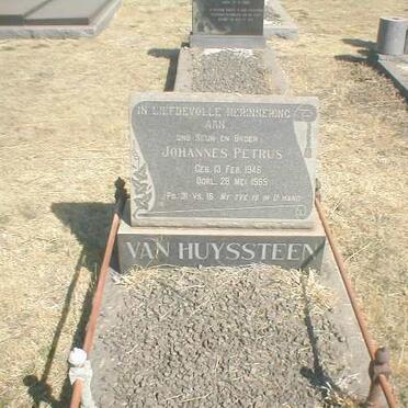 HUYSSTEEN Johannes Petrus, van 1946-1965