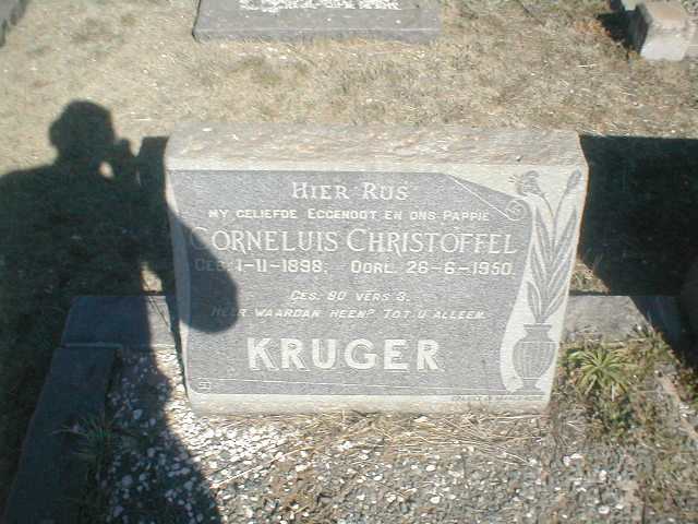 KRUGER Cornelius Christoffel 1898-1950