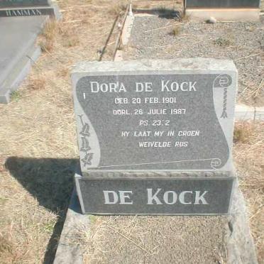 KOCK Dora, de 1901-1987