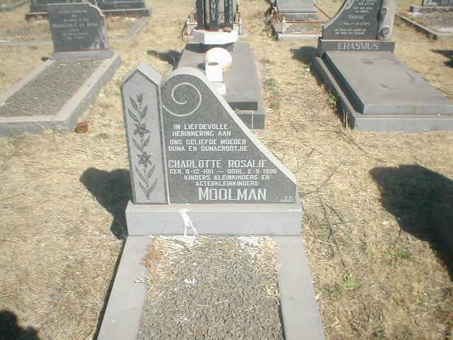 MOOLMAN Charlotte Rosalie 1911-1996
