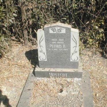 MOSTERT Petrus H. 1915-1962