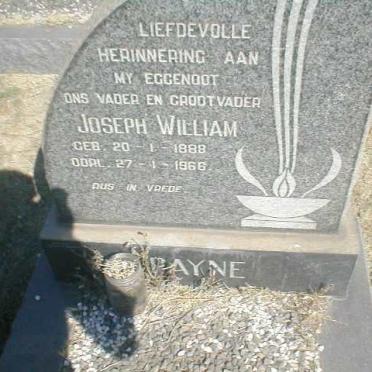 PAYNE Joseph William 1888-1966