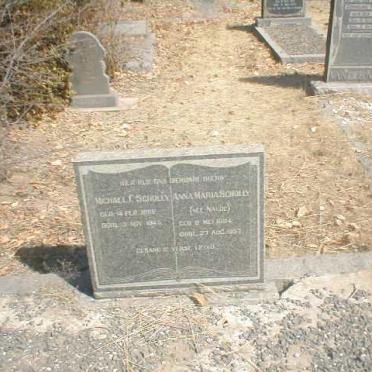 SCHOLLY Michael F. 1862-1945 &amp; Anna Maria NAUDE 1884-1957