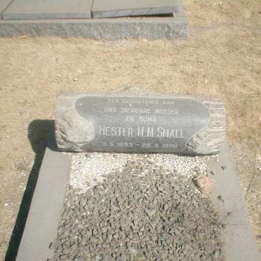 SMALL Hester M. M. 1893-1990